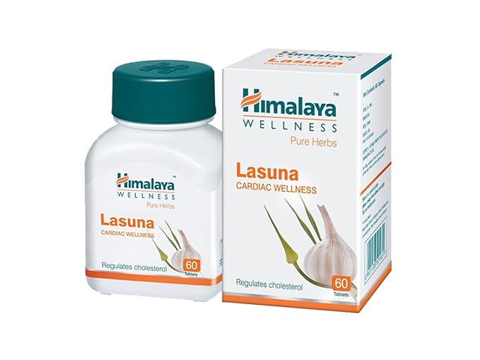 Himalaya Wellness Pure Herbs LASUNA Cardiac Wellness Tablets – 60 Tablets INDIAN