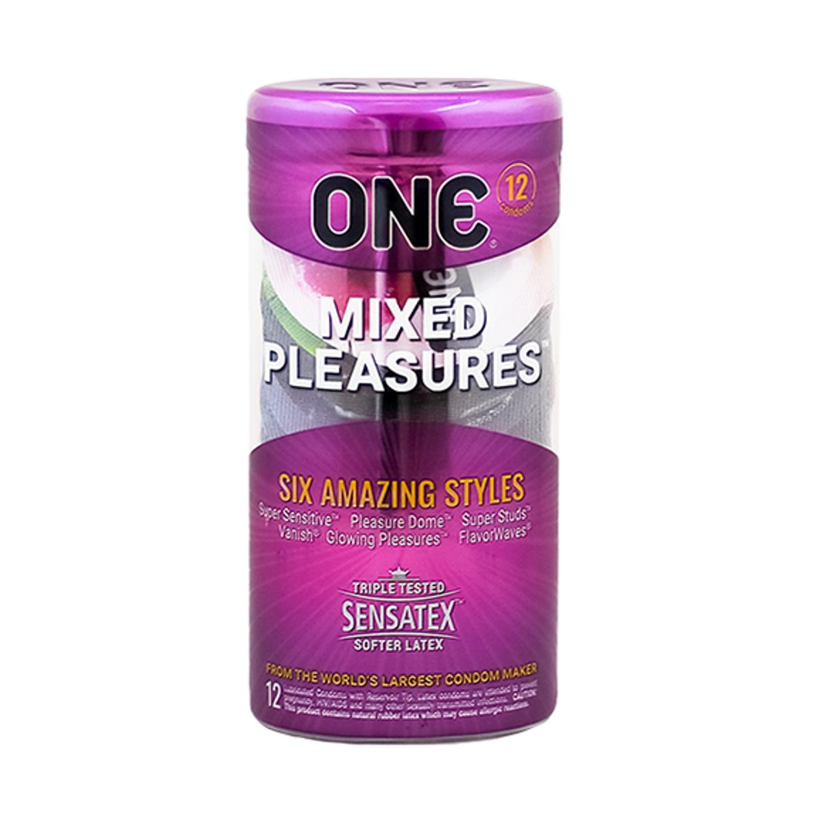 One Mixed One Mixed Pleasures Condom 12pcs  MALAYSIA -178954583
