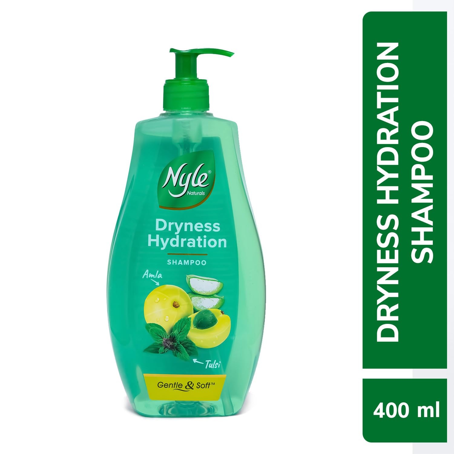 Nyle Naturals Dryness Hydration Shampoo - With Tulsi & Amla, 400 ml INDIAN 128914960