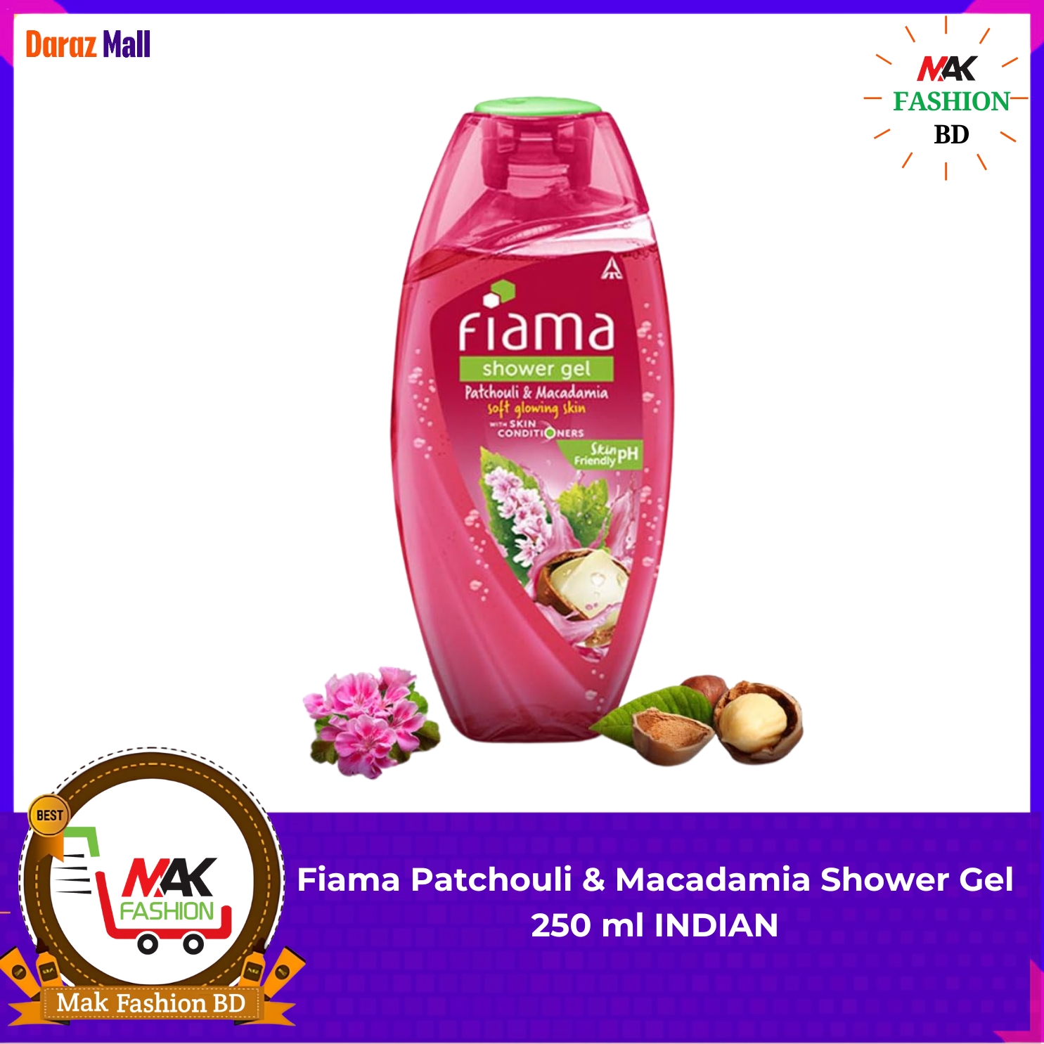 Fiama Patchouli & Macadamia Shower Gel 250 ml INDIAN -202751468