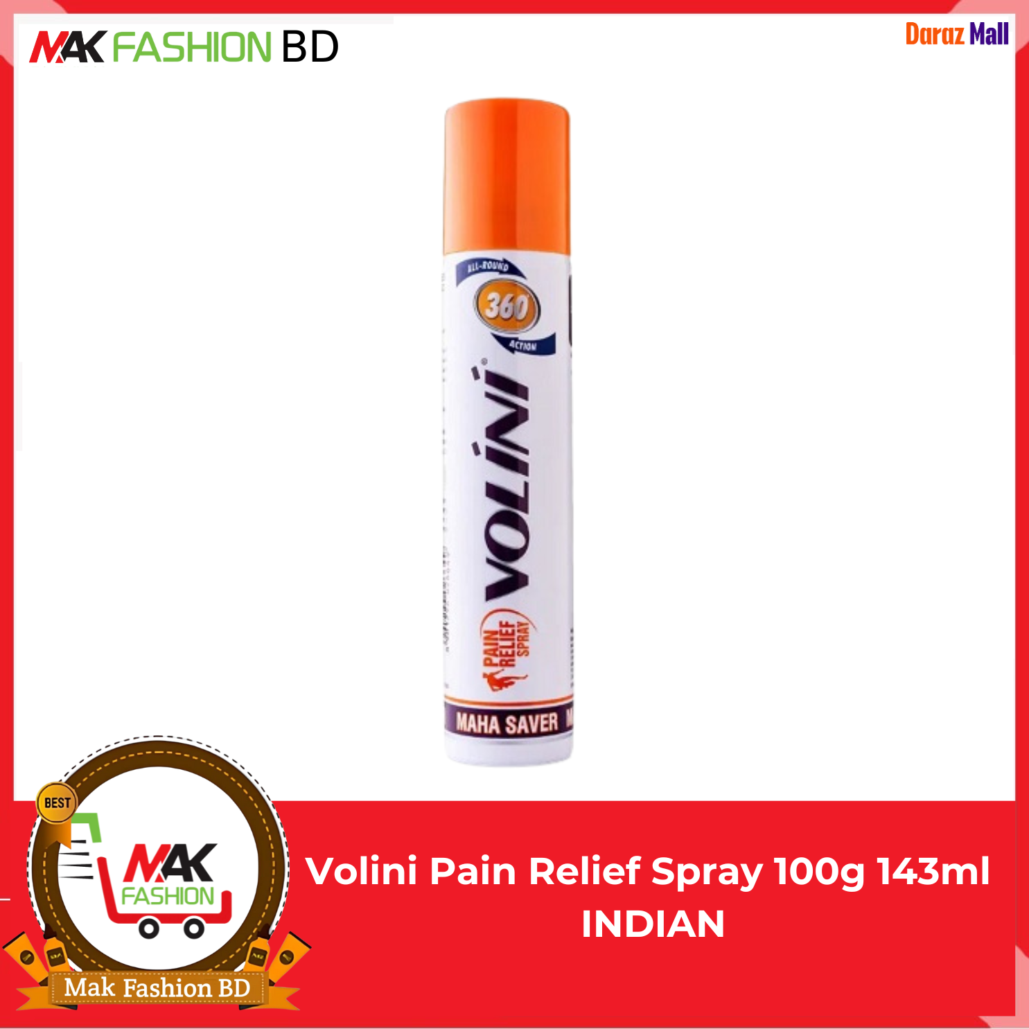 Volini Pain Relief Spray Long Lasting 100g INDIAN 129958386