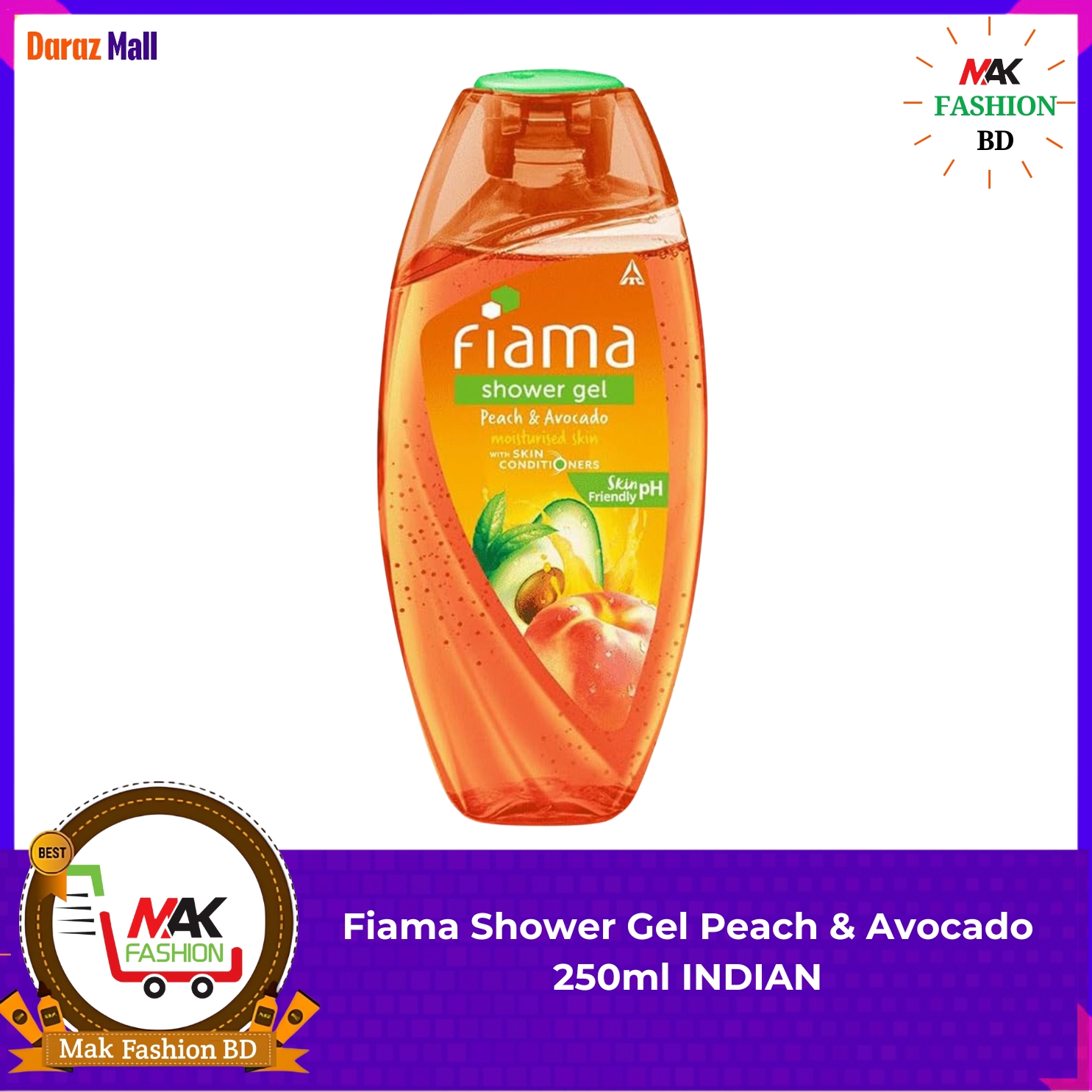 Fiama Shower Gel Peach & Avocado 250ml INDIAN -274582915
