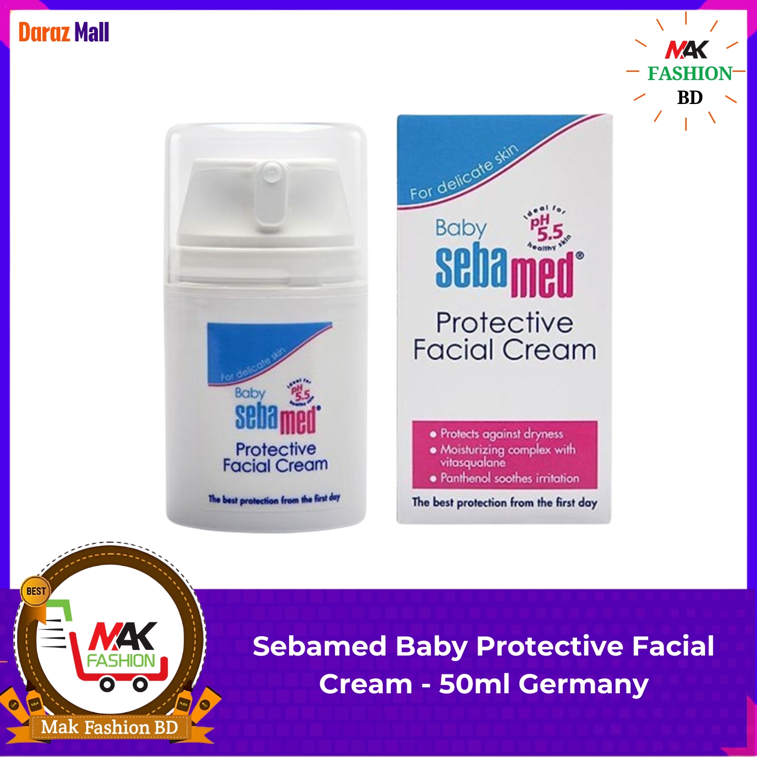 Sebamed Baby Protective Facial Cream 50ml Germany 289715565