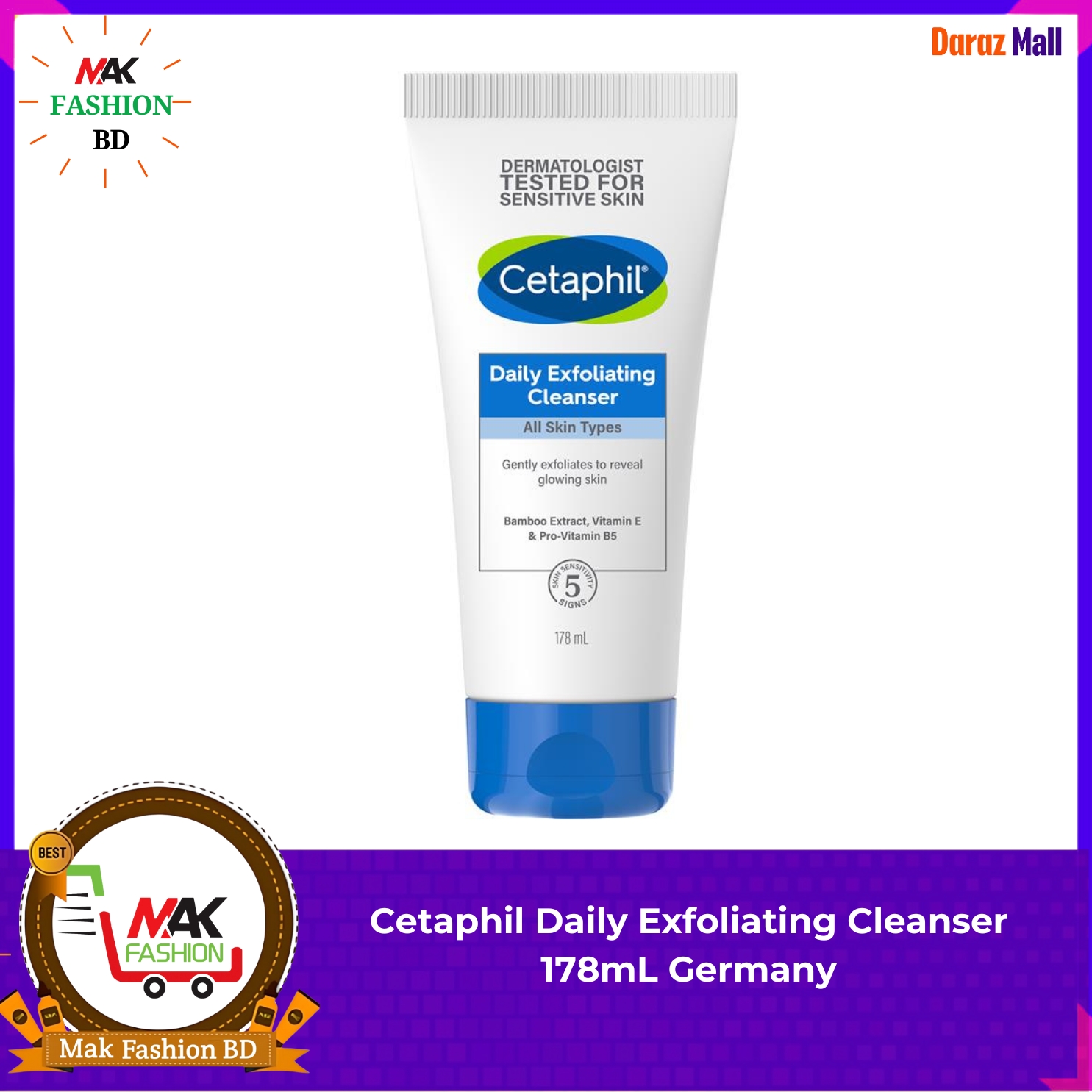 Cetaphil Daily Exfoliating Cleanser 178ml Germany 306649431