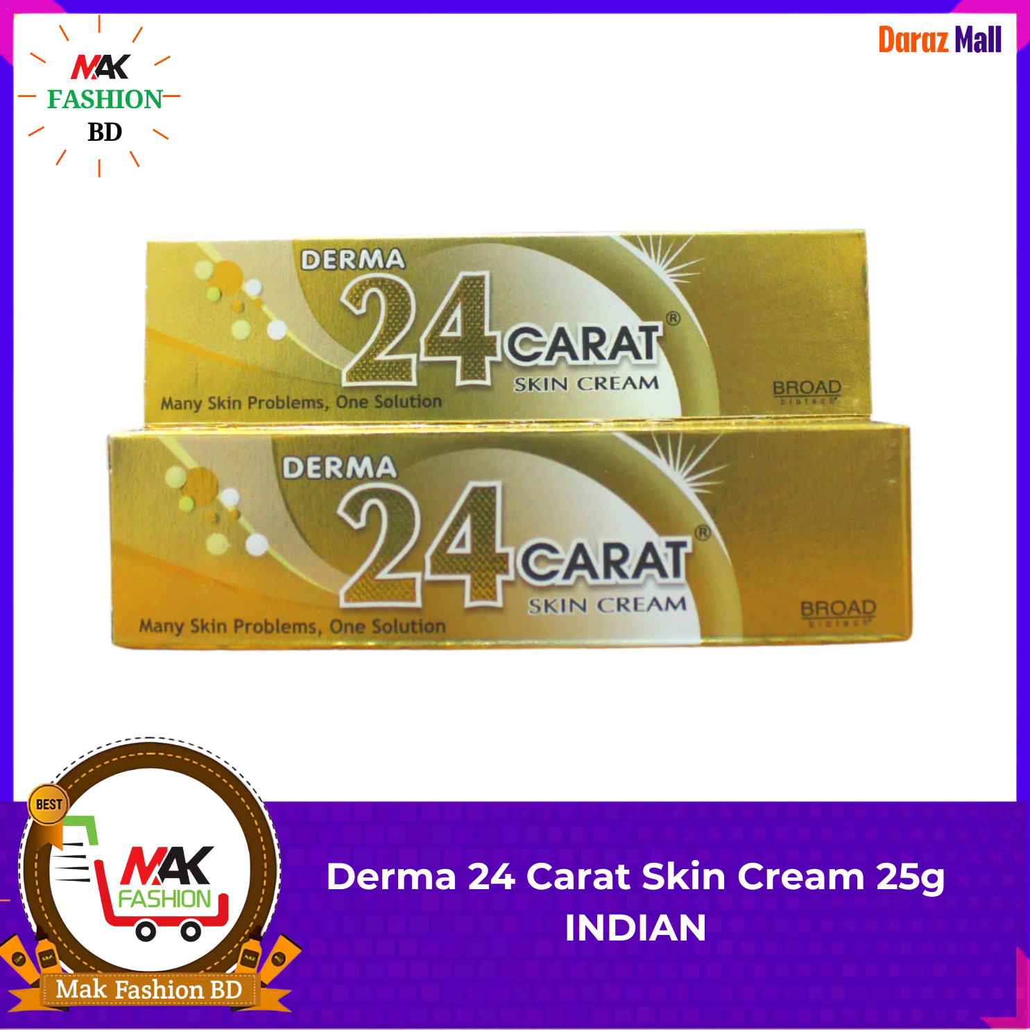 Derma 24 Carat Skin Cream 25g INDIAN 316854788