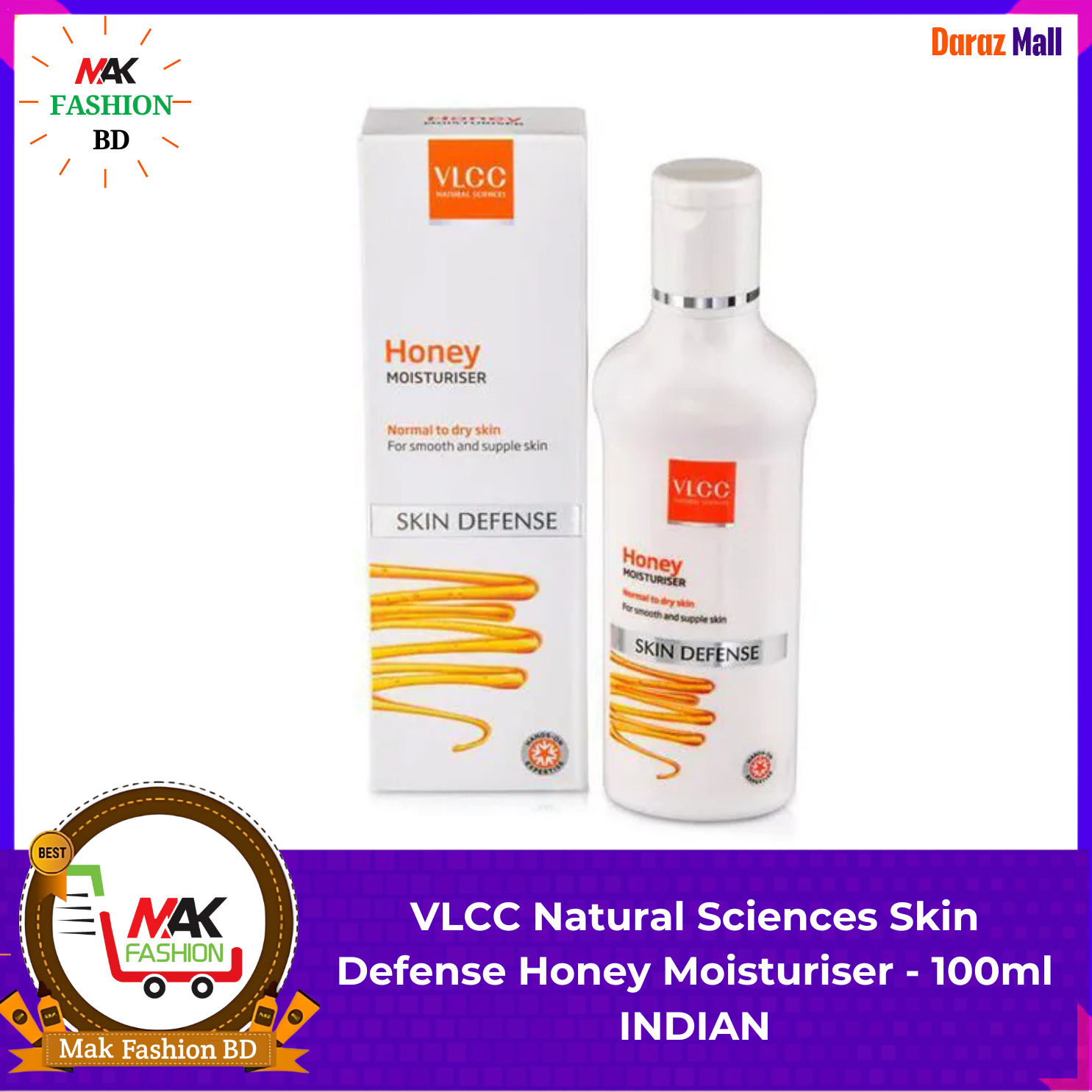 VLCC Natural Sciences Skin Defense Honey Moisturiser 100ml INDIAN 316917264