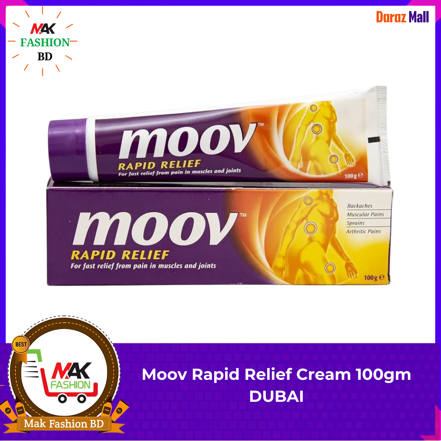 Moov Rapid Relief Cream 100gm DUBAI 317305999