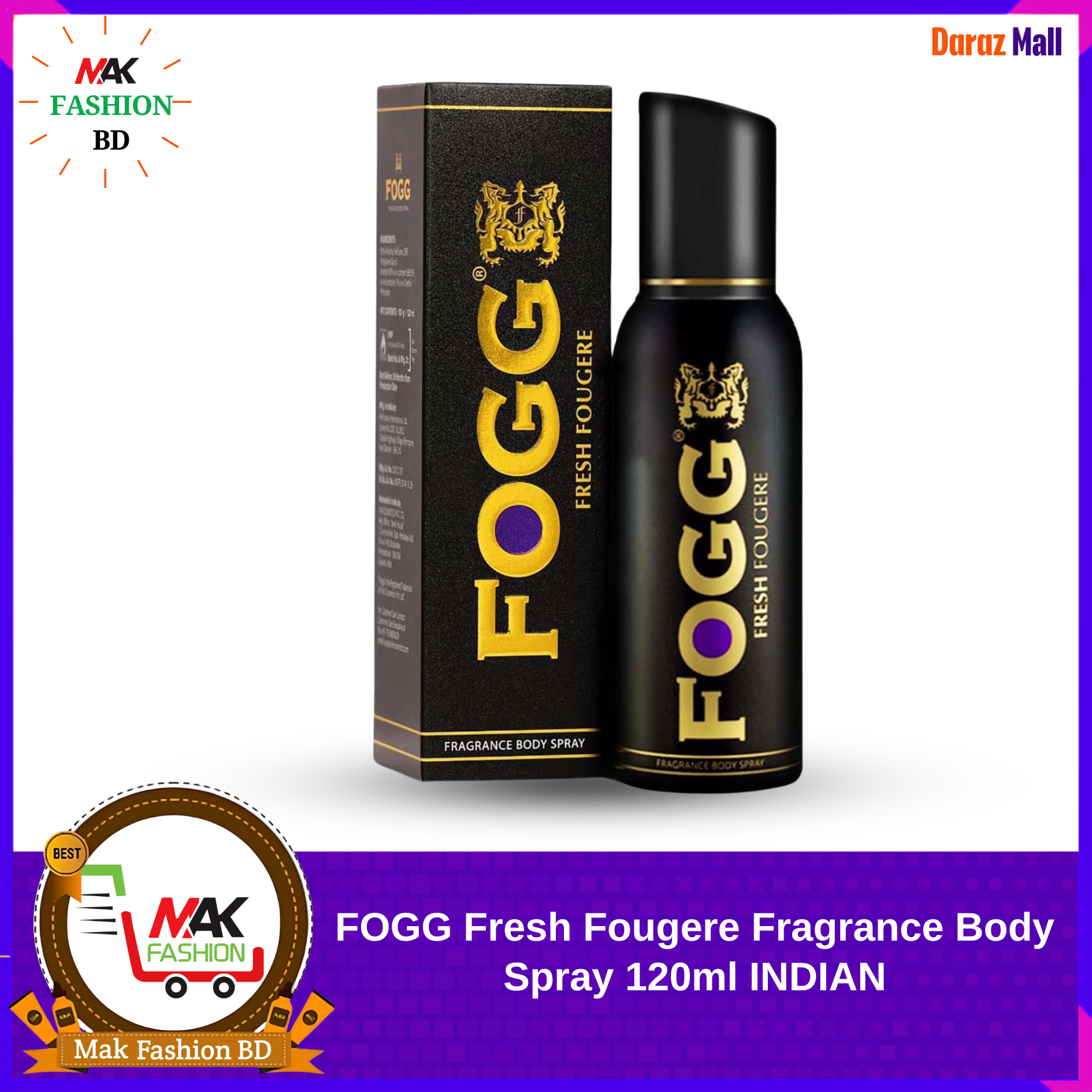 FOGG Fresh Fougere Fragrance Body Spray 120ml INDIAN  328124978