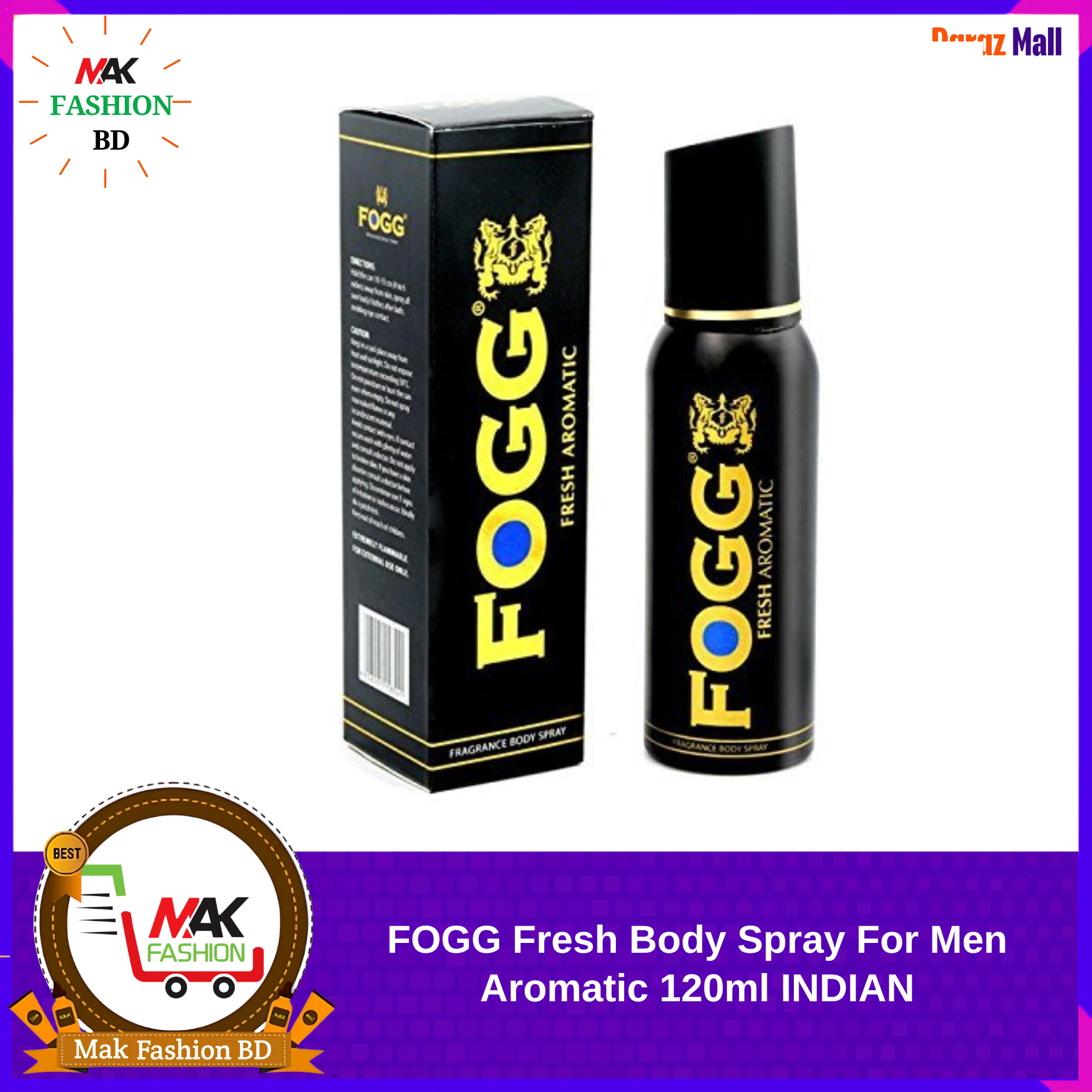 FOGG Fresh Body Spray For Men Aromatic 120ml INDIAN 328141987
