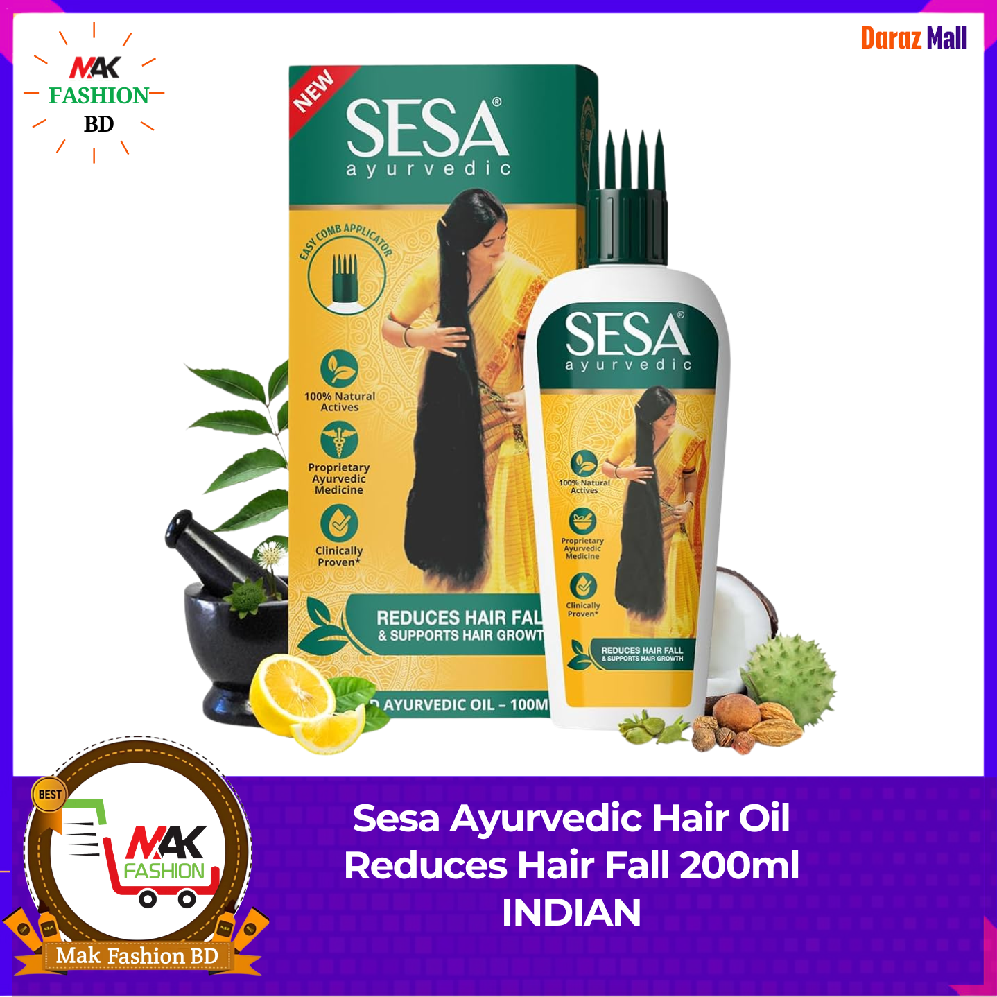 Sesa Ayurvedic Hair Oil Reduces Hair Fall 200ml INDIAN 425068682
