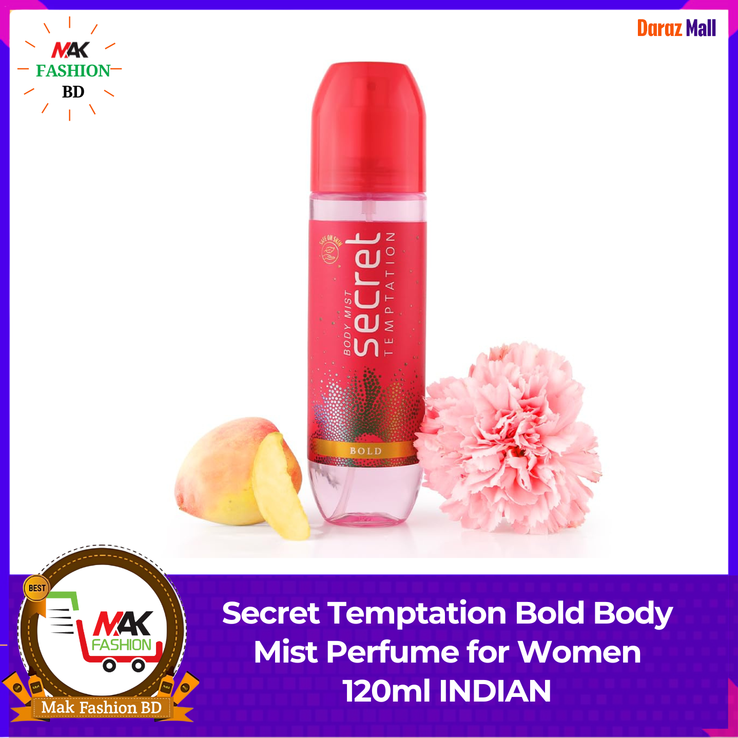 Secret Temptation Bold Body Mist Perfume for Women 120ml INDIAN  388010731