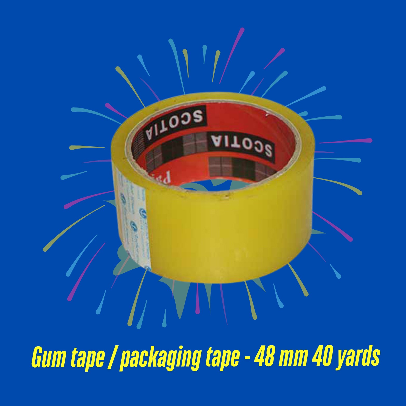 Scotch Tape 50 Yards Transparent 2 inch Wide White tape 1p 388013189