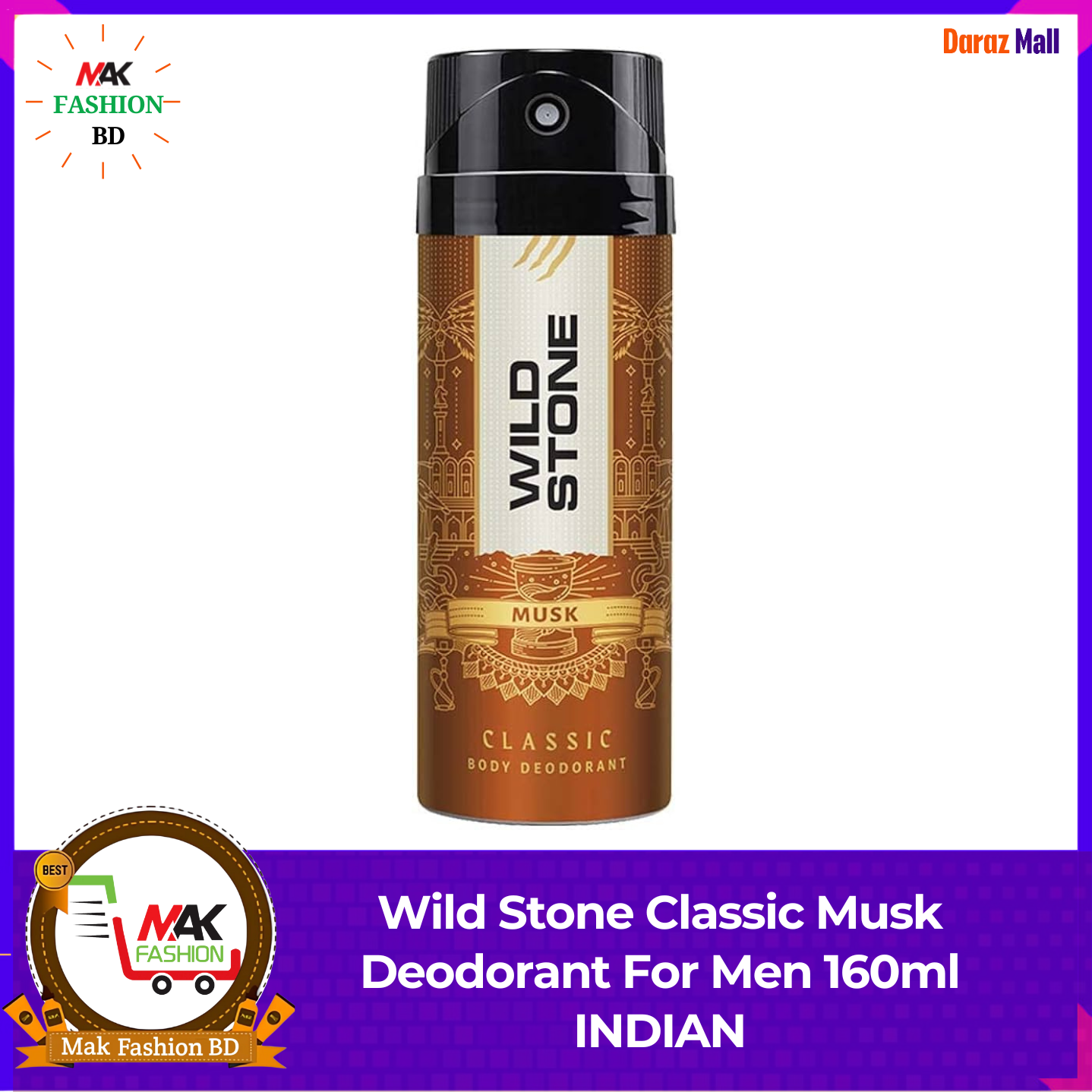 Wild Stone Classic Musk Deodorant For Men 160ml INDIAN 377353384
