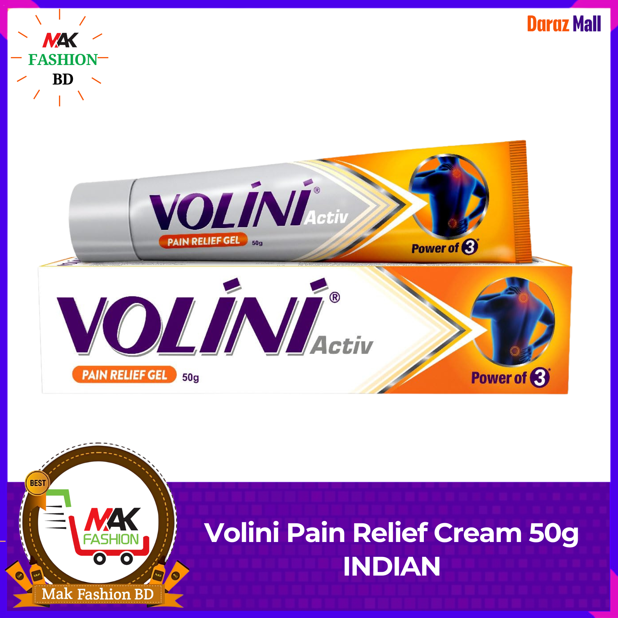 Volini Pain Relief Cream 50g INDIAN 129968147