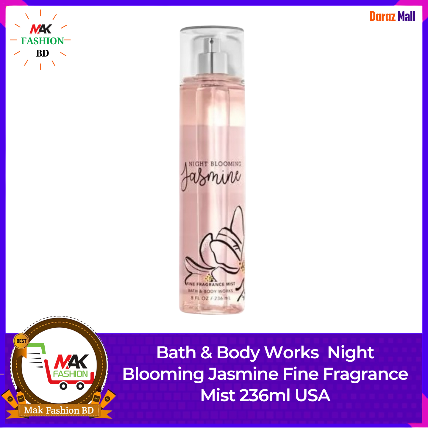Bath & Body Works  Night Blooming Jasmine Fine Fragrance Mist 236ml USA 528331950
