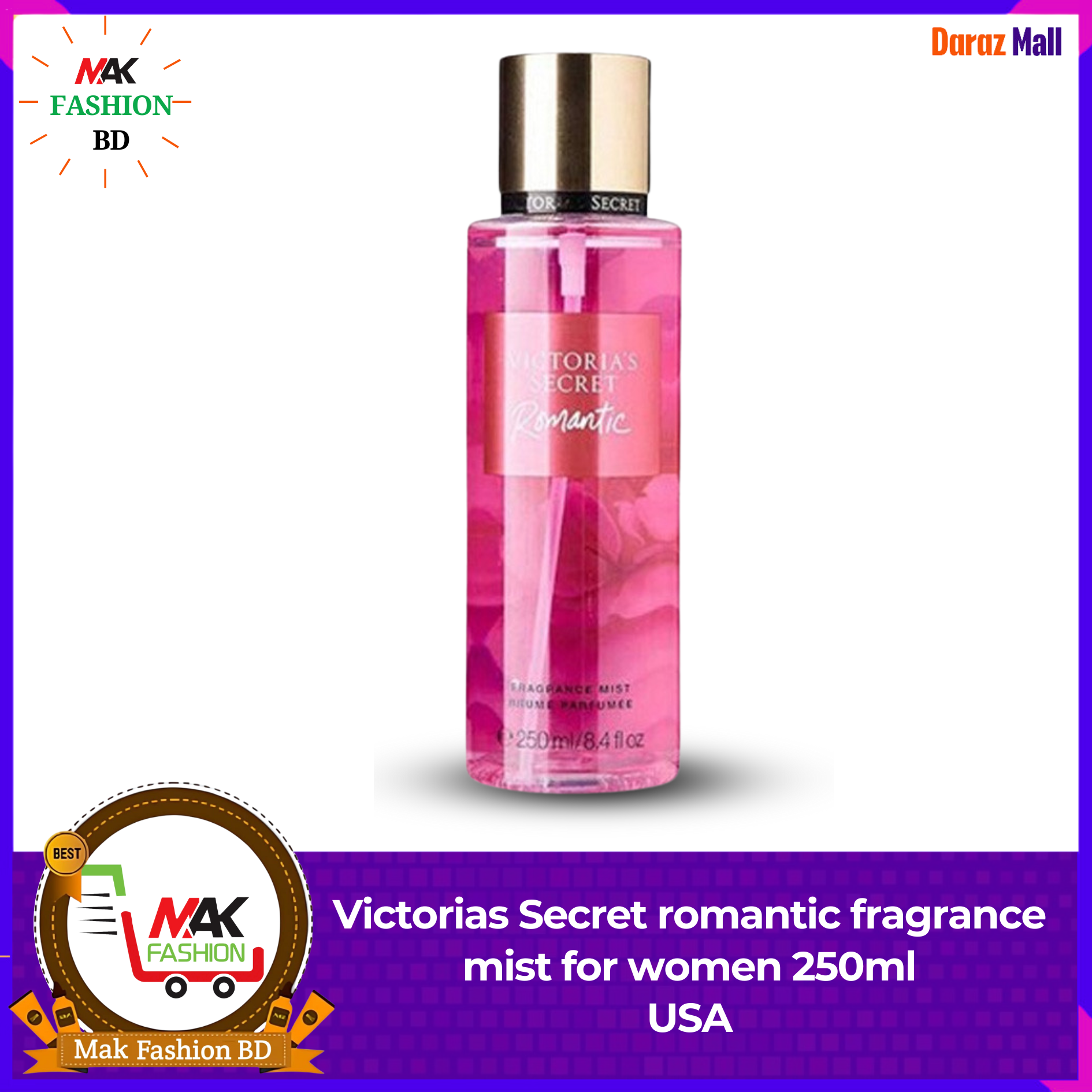 Victoria's Secret Romantic Fragrance Mist For Women 250ml USA 529887037