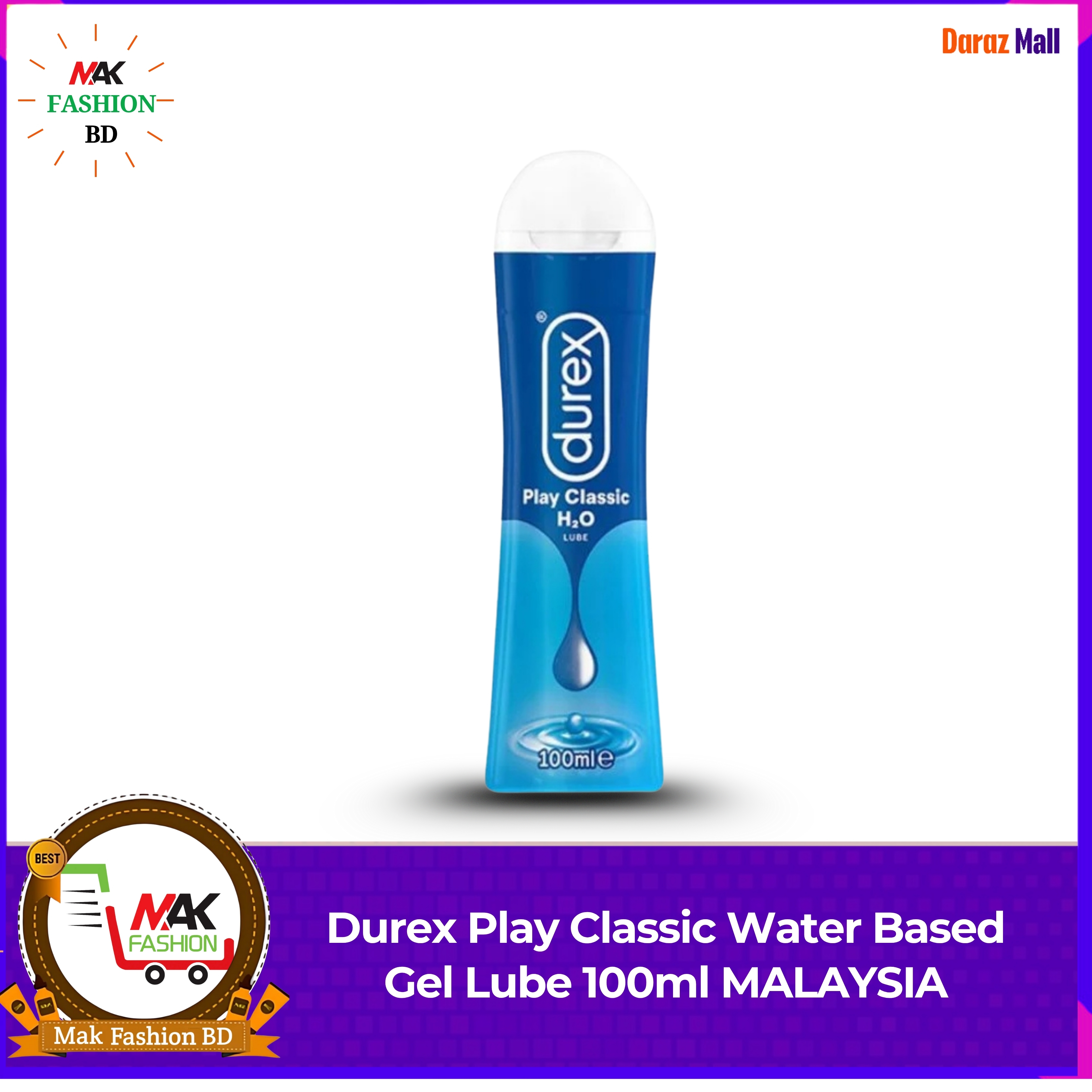 Durex Play Classic Water Based Gel Lube 100ml MALAYSIA  157828531