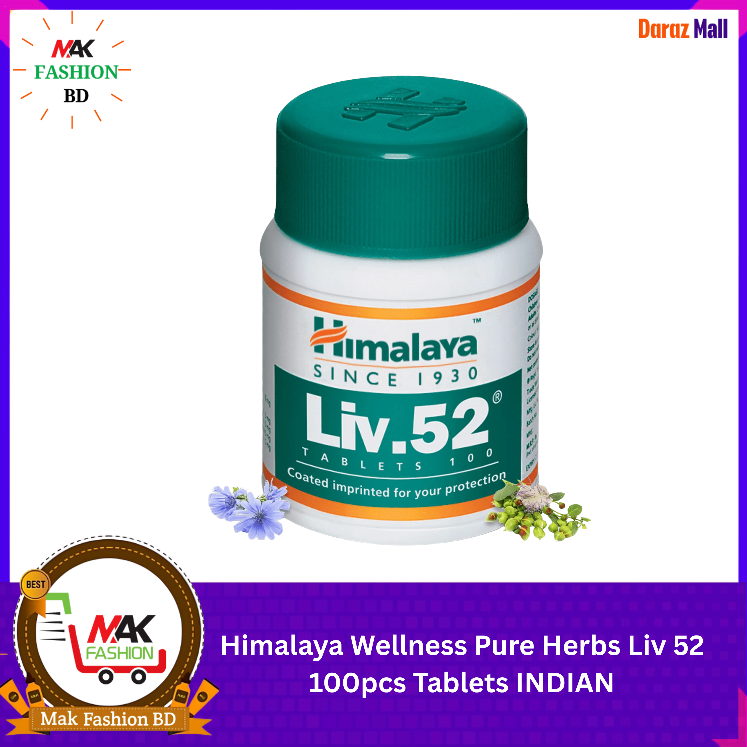 Himalaya Wellness Pure Herbs Liv 52 100pcs Tablets INDIAN 537518274