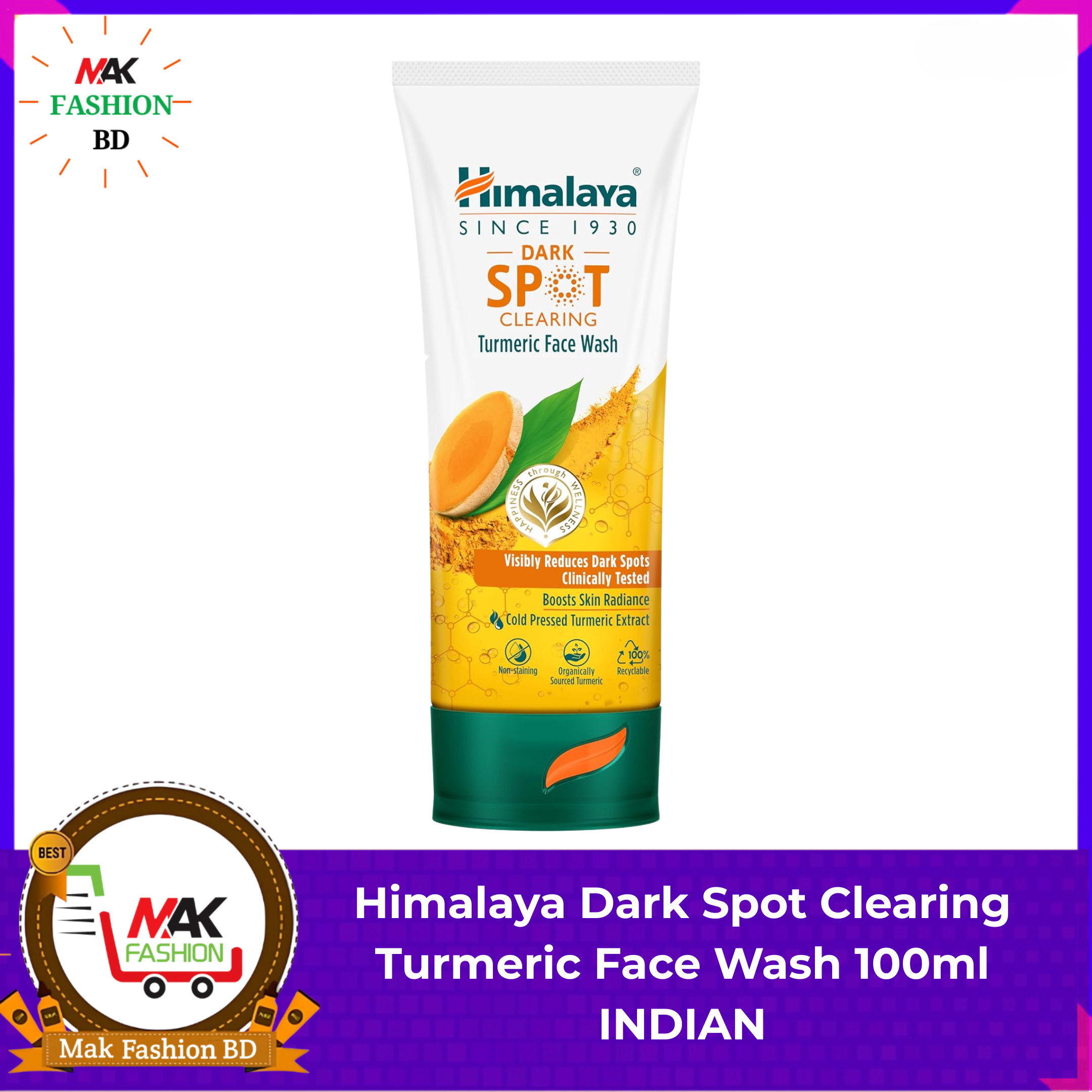 Himalaya Dark Spot Clearing Turmeric Face Wash 100ml INDIAN 541070906