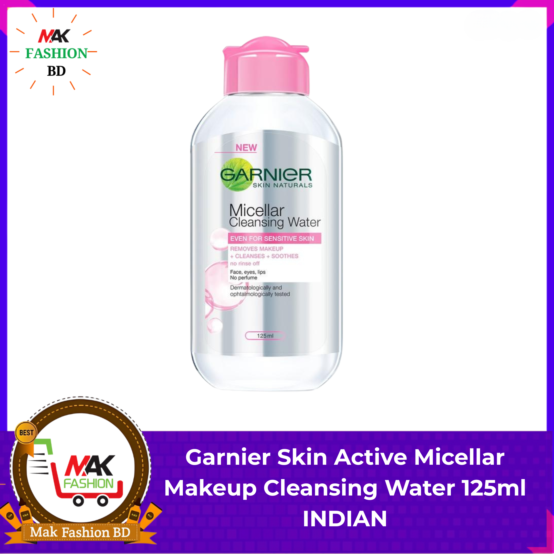 Garnier Skin Active Micellar Makeup Cleansing Water 125ml INDIAN 541059960