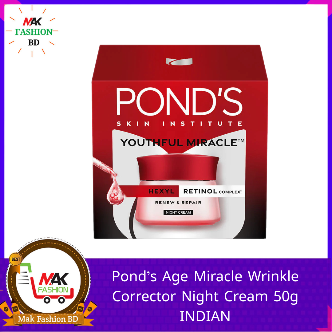 Pond's Age Miracle Wrinkle Corrector Night Cream 50g INDIAN 541360617