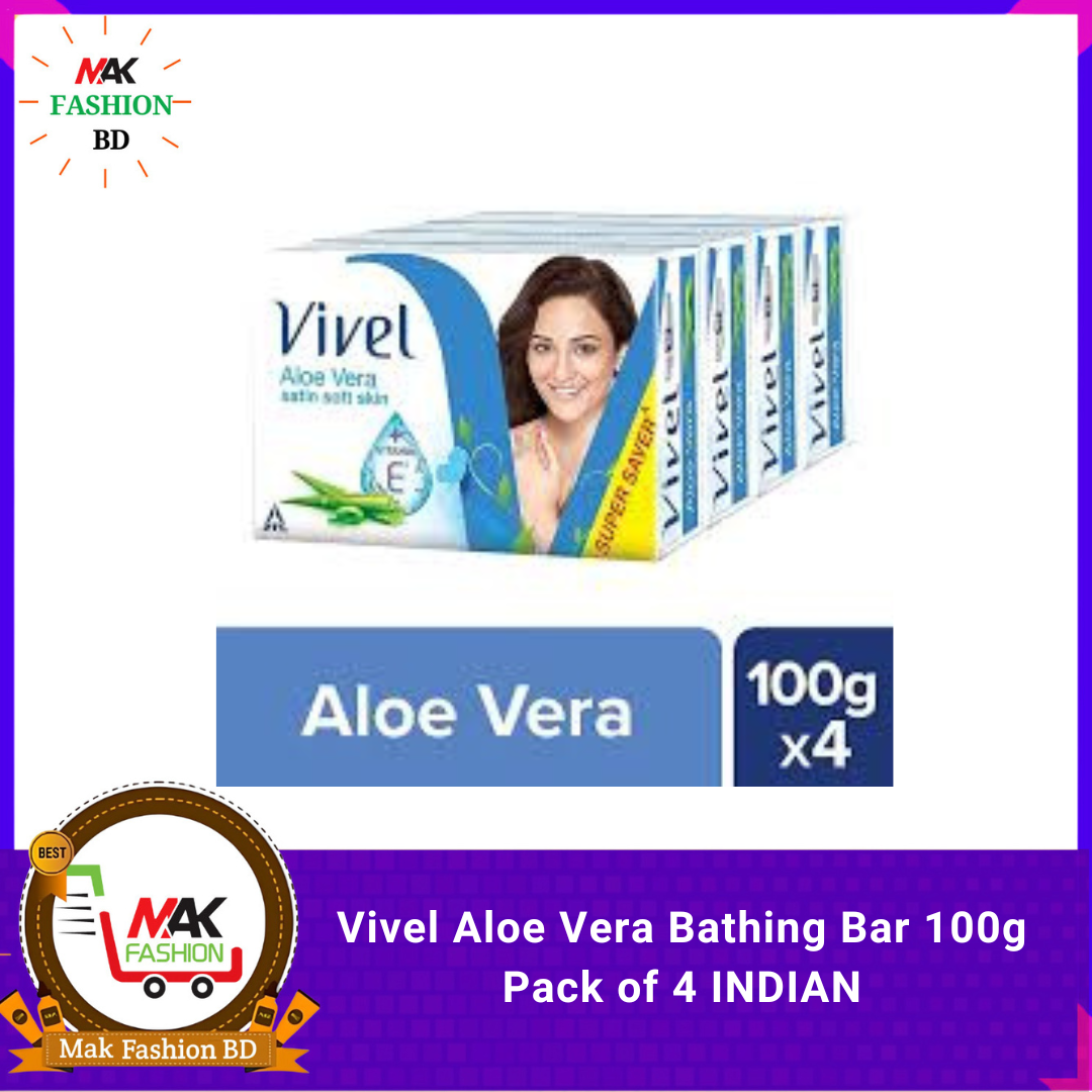 Vivel Aloe Vera Bathing Bar 100g Pack of 4 INDIAN  321750299