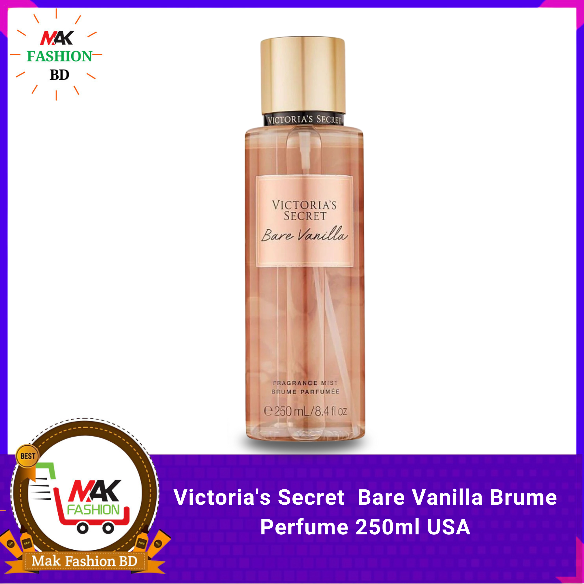 Victoria's Secret  Bare Vanilla Brume Perfume 250ml USA