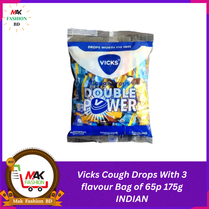 Vicks Cough Drops With 3 flavour Bag of 65p 175g INDIAN 165684169